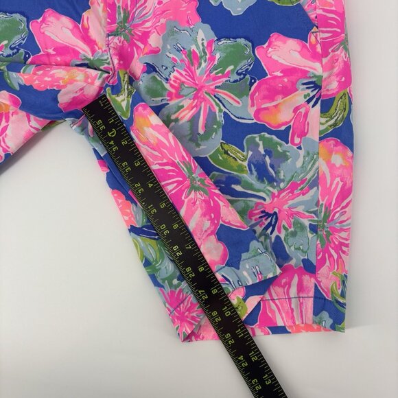 Lilly Pulitzer Chipper Short Beckon Pink Blue Jungle Utopia Size 6 Bermuda - Picture 9 of 14